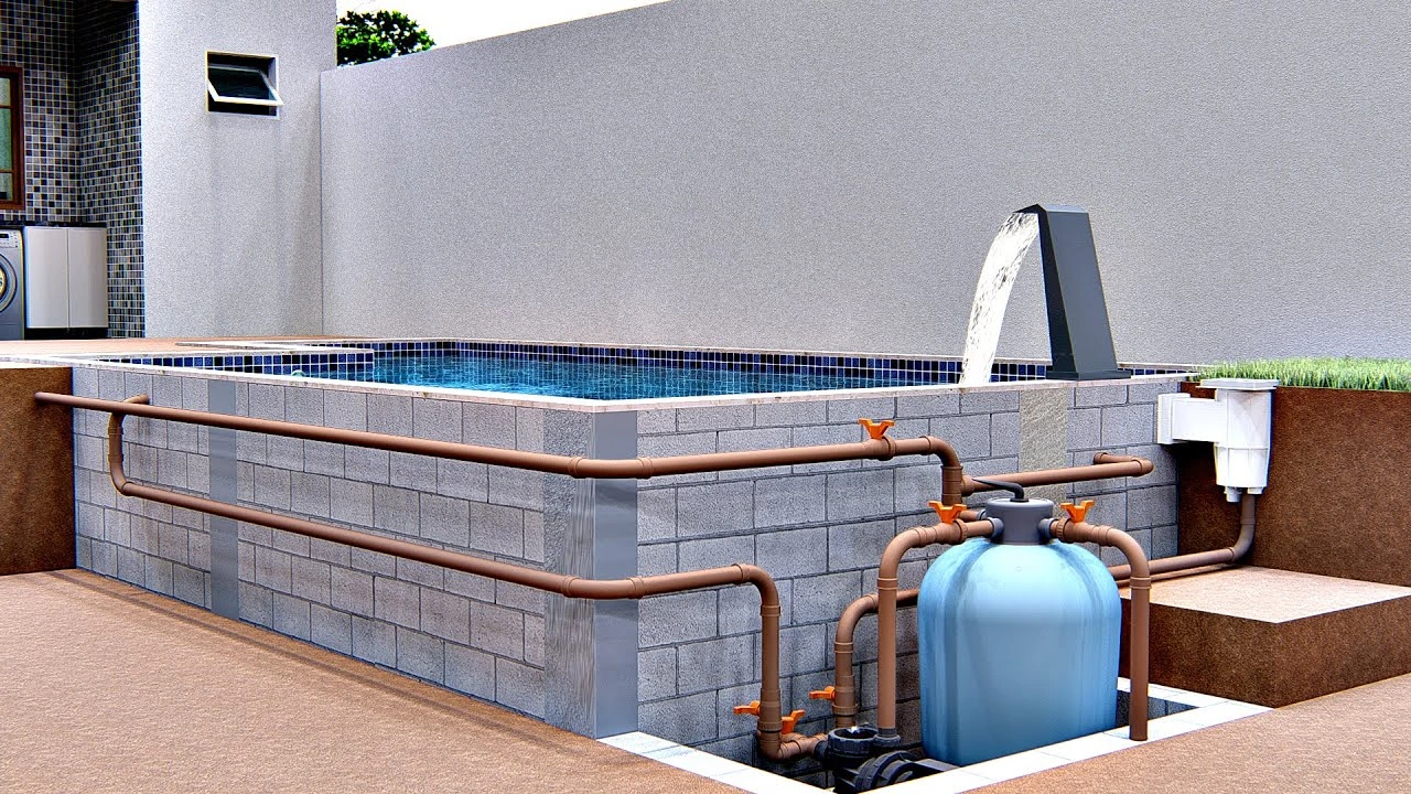 Projeto hidráulico piscina em Recife